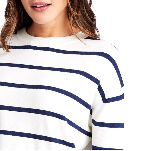 Wool Blend VINEYARD VINES | NWT Stripe Crewneck Patch Pocket Sweater Jumper - Picture 3 of 15